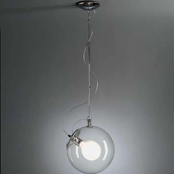 Glass Globe Pendant Lamp with chain, E27 Base Type