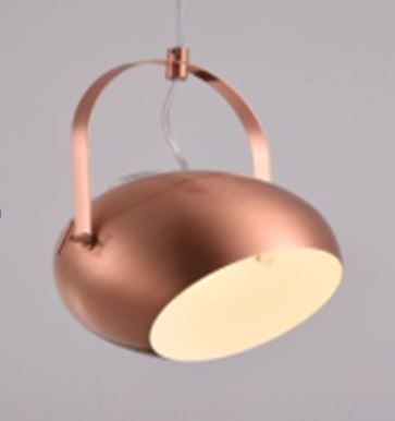 Rose Gold Pendant Lamp, E27 Base Type