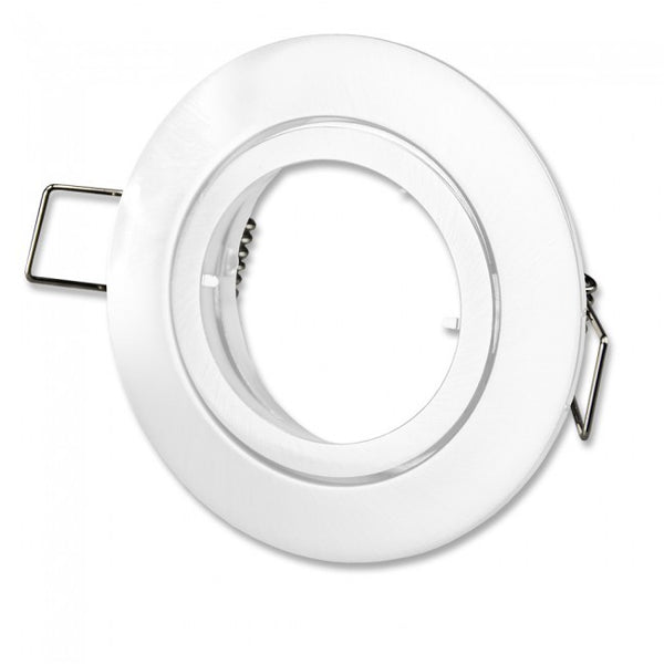 White Round Spotlight Fixture, 3" Cut Out