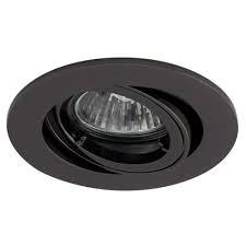 Black Round Spotlight Fixture, 3" Cut Out