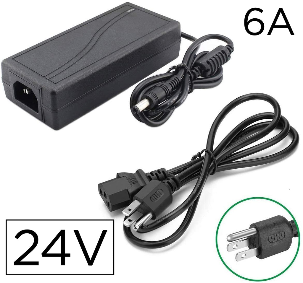 24V 6A Power Supply Adapter Converter 100-240V AC to DC 24 Volt 144W